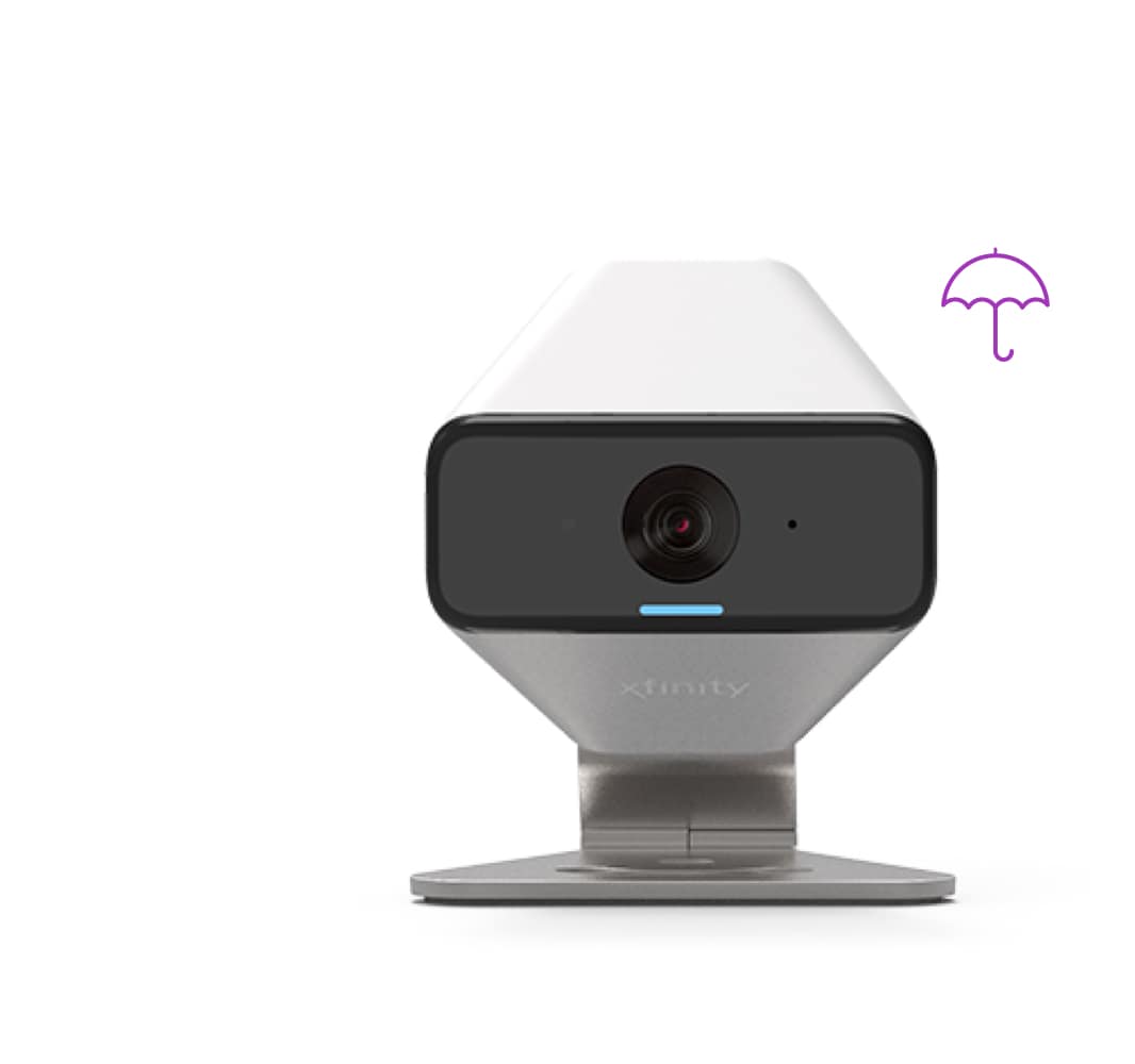 Camera with umbrella icon